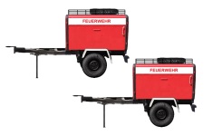 NPE Modellbau NA88333 - H0 HL 10 Feuerwehr neutral (2 Stück)
